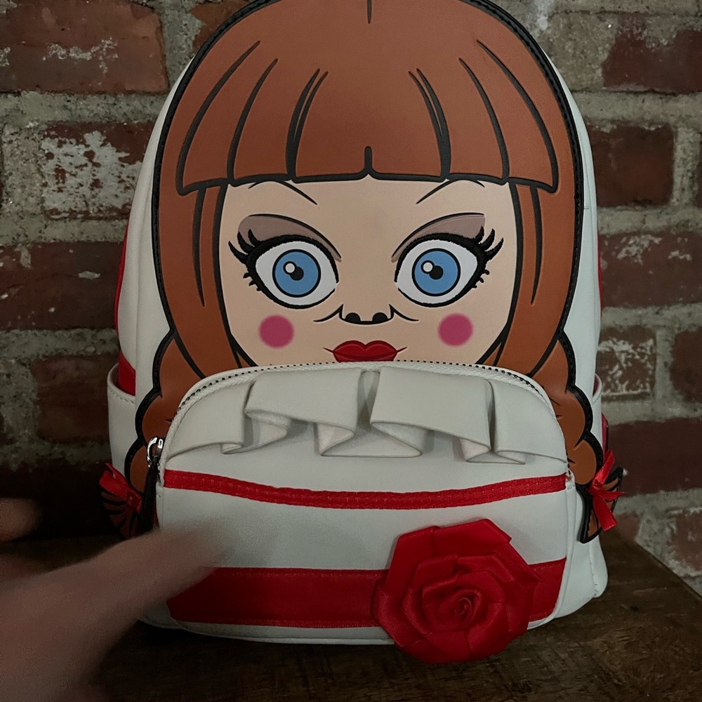Annabelle the doll from the conjuring  nwtbackpack great for all you horror fans